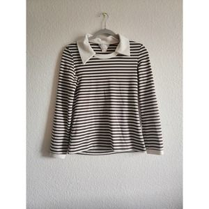 Y2K JcPenny Collard Womens Long Sleeve Shirt M